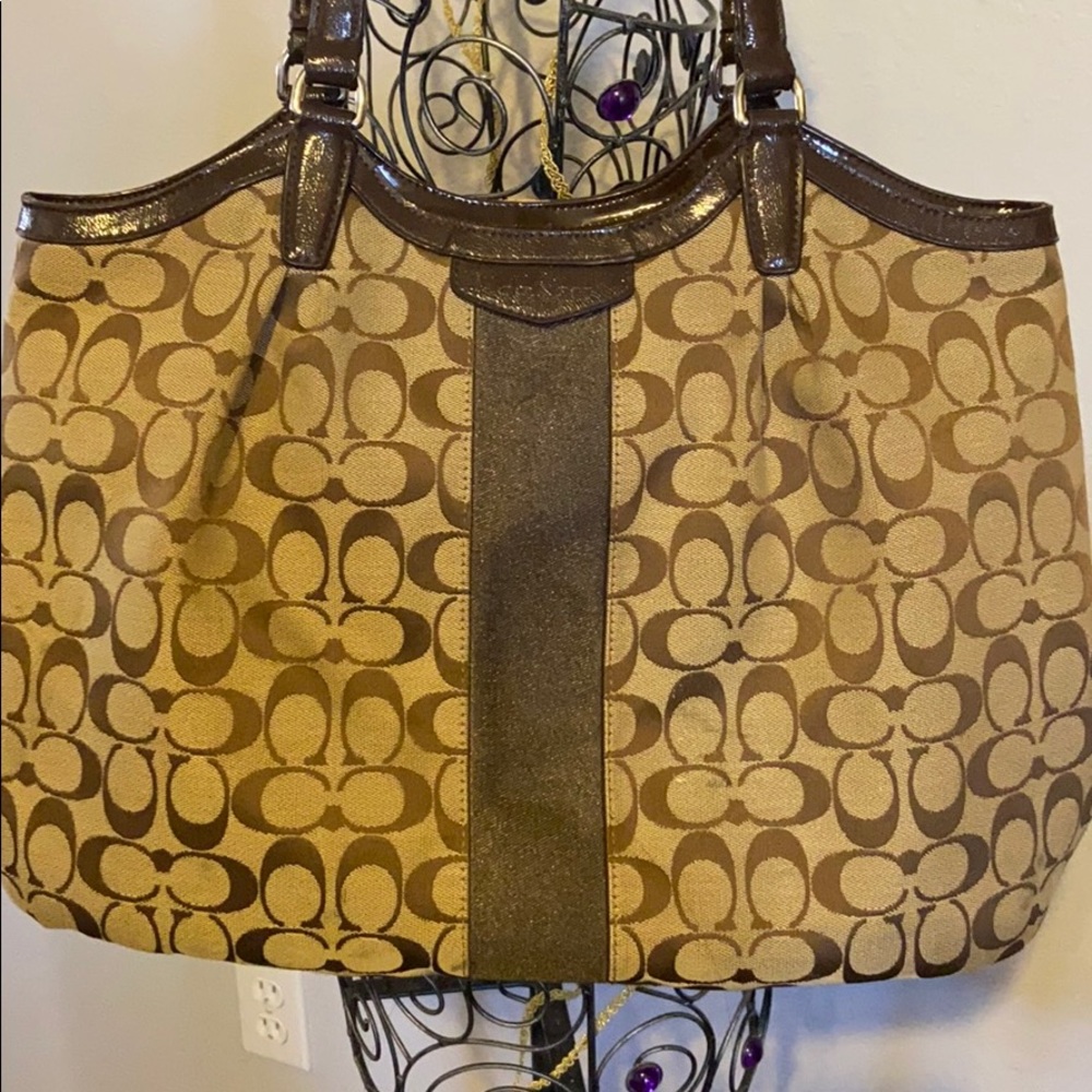 Coach large shoulder bag. Signature C pattern - Picture 3 of 16